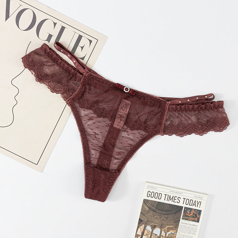 Thong Panty in Lace waist