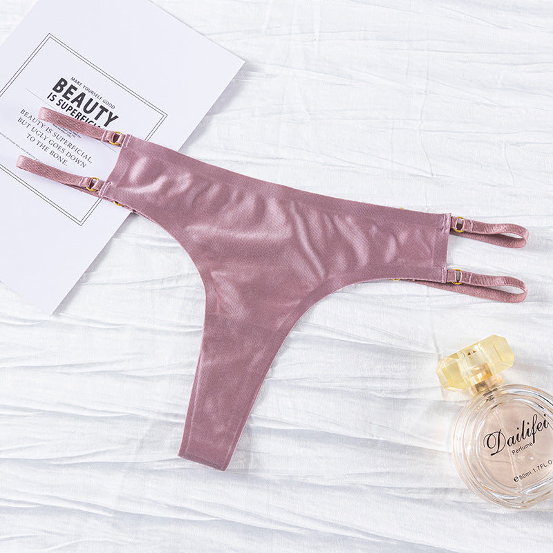 Traceless sexy thong women's low-waisted thin-strapped Thong Panty