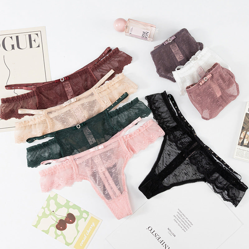 Thong Panty in Lace waist