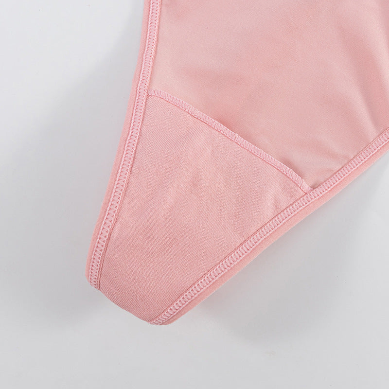 G-String Panty in Lycra with diamond-embellished V-neck strap on the back and small V-buckle at the waist
