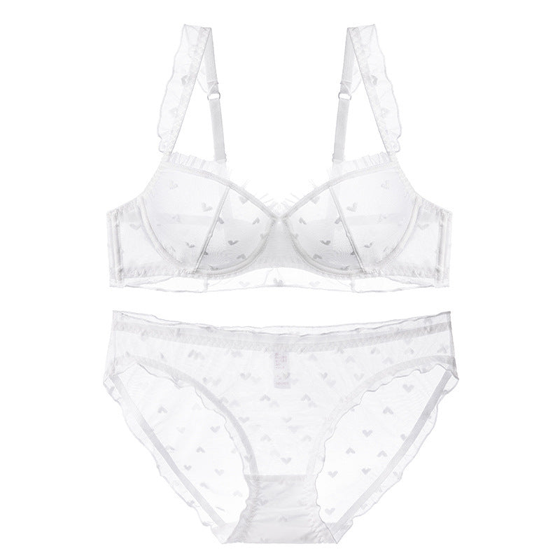 Ultra-thin love mesh steel ring bra cover
