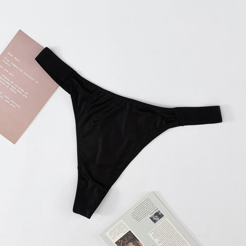 Stretch Wide Belt Low Waist Sexy Thong