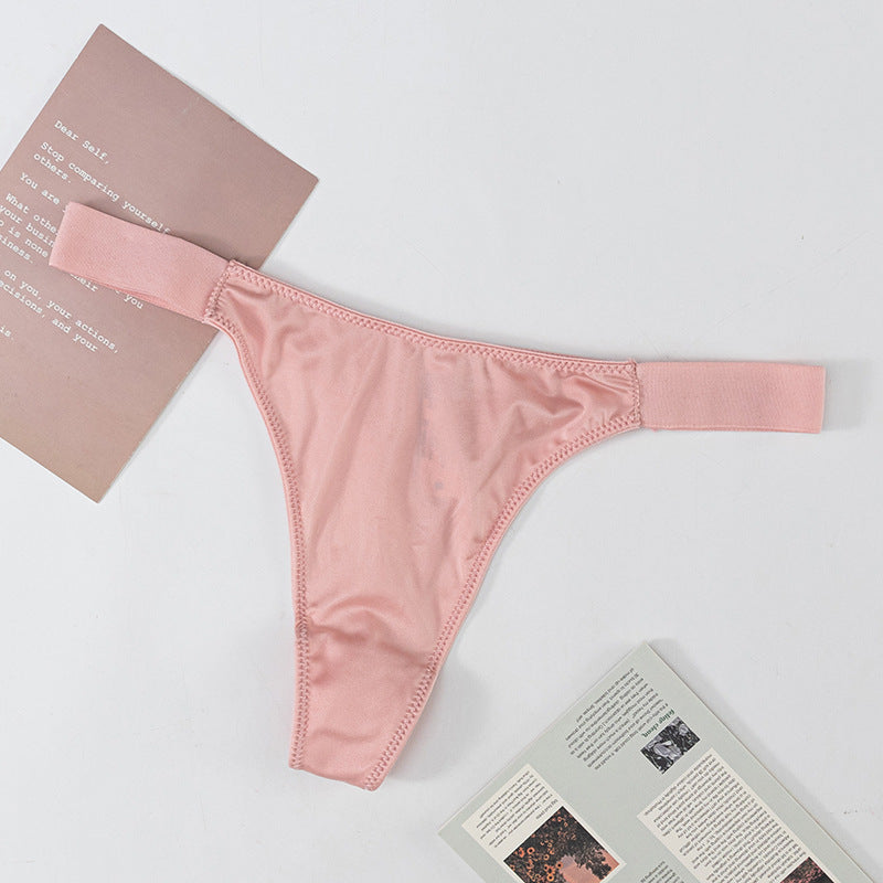 Stretch Wide Belt Low Waist Sexy Thong