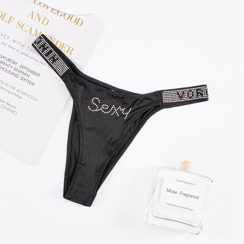 Thong Panty in Mediterranea with Diamond Belt