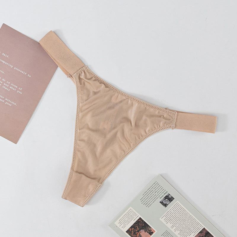 Stretch Wide Belt Low Waist Sexy Thong