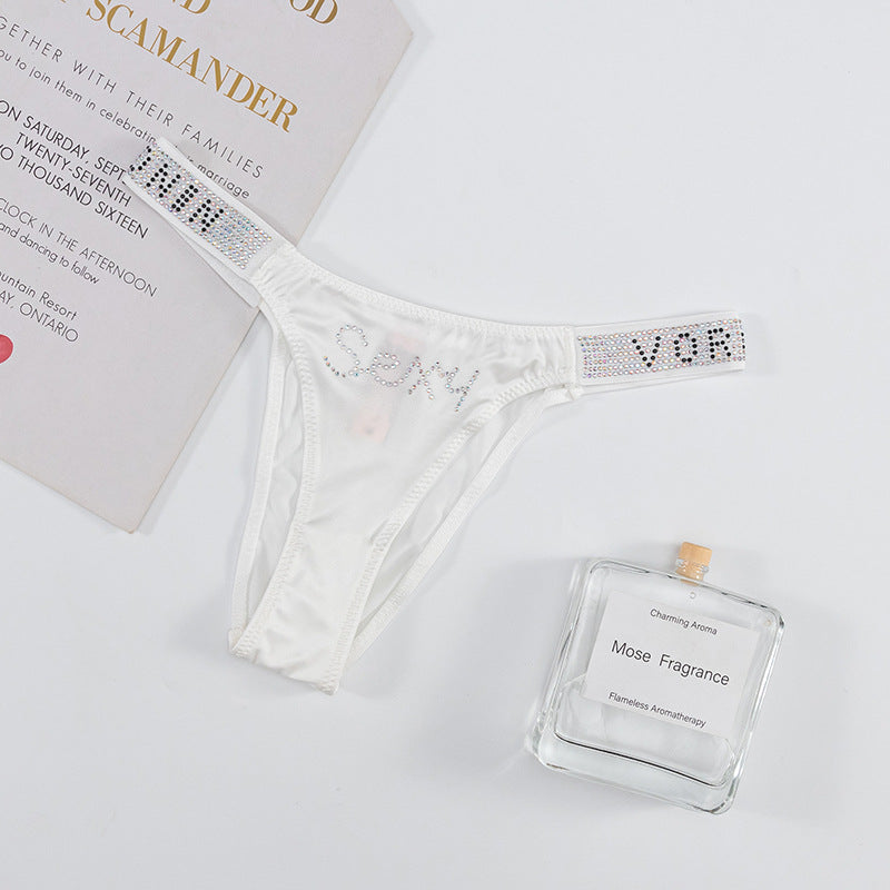 Thong Panty in Mediterranea with Diamond Belt