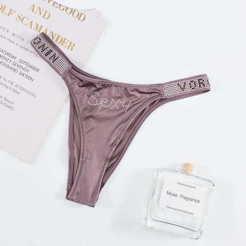 Thong Panty in Mediterranea with Diamond Belt