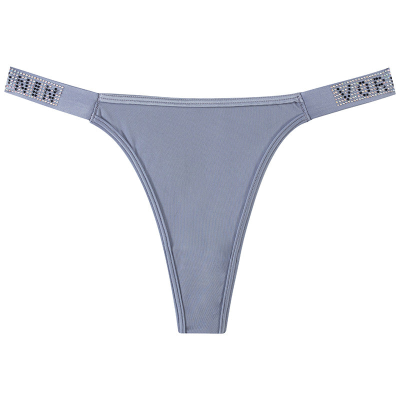 Thong Panty in Mediterranea with Diamond Belt