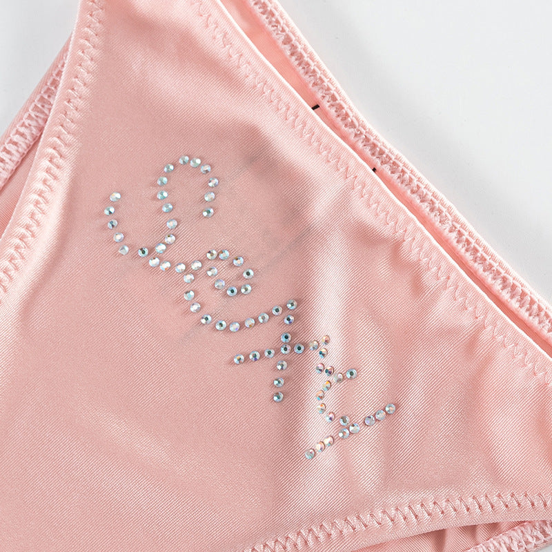 Sexy Thong in Diamond Thin Belt Traceless Sexy Low Waist