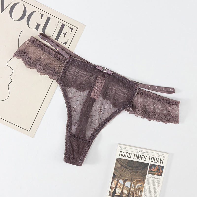 Thong Panty in Lace waist