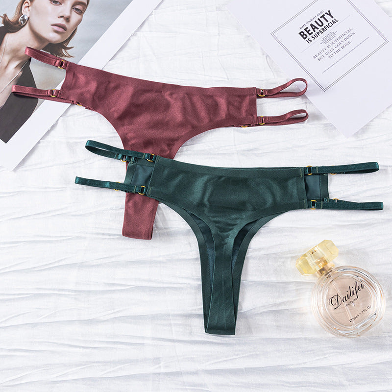 Traceless sexy thong women's low-waisted thin-strapped Thong Panty