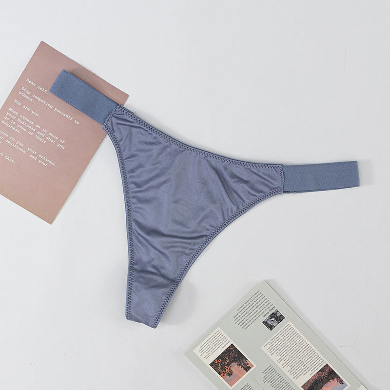 Stretch Wide Belt Low Waist Sexy Thong