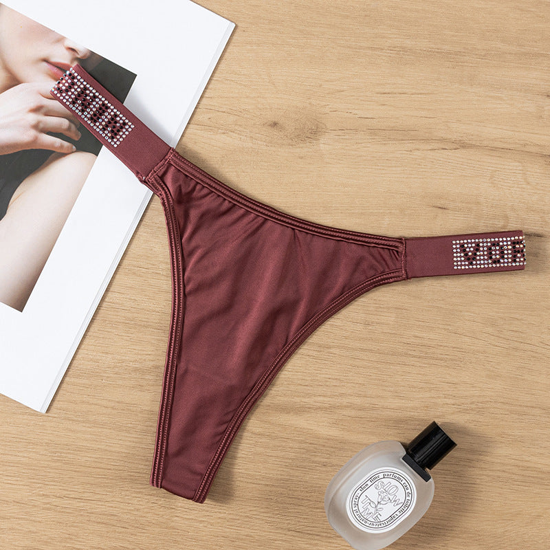 Thong Panty in Mediterranea with Diamond Belt