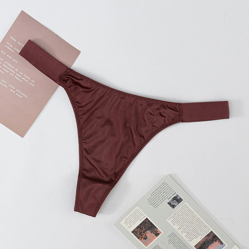 Stretch Wide Belt Low Waist Sexy Thong