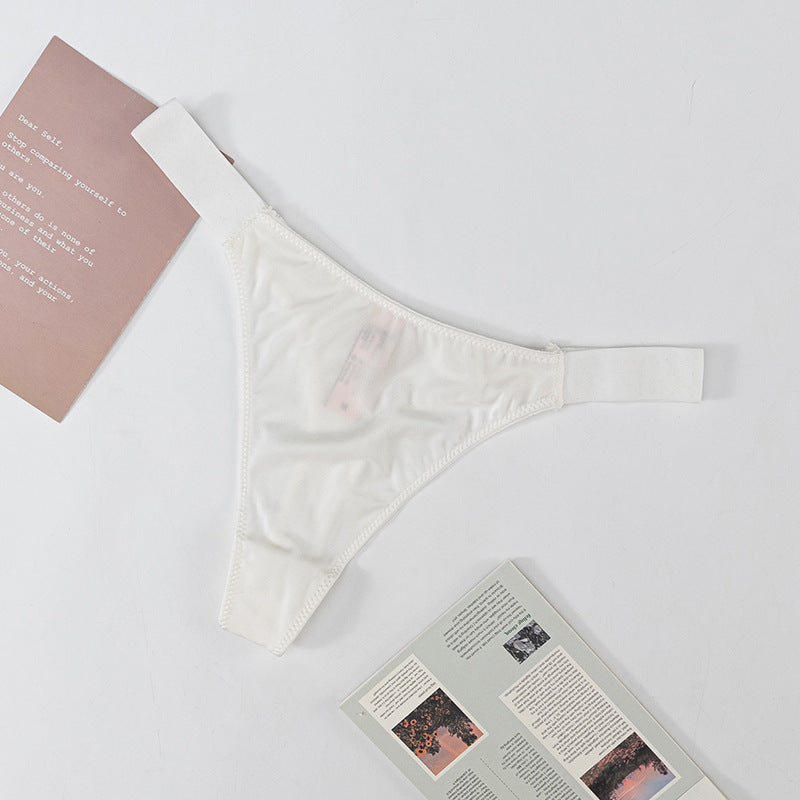 Stretch Wide Belt Low Waist Sexy Thong
