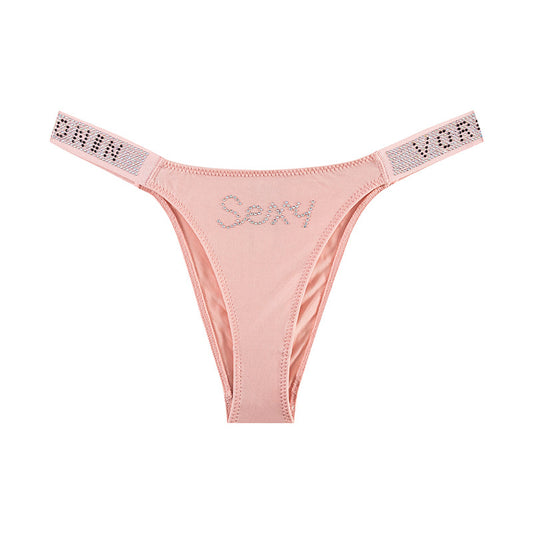 Thong Panty in Mediterranea with Diamond Belt