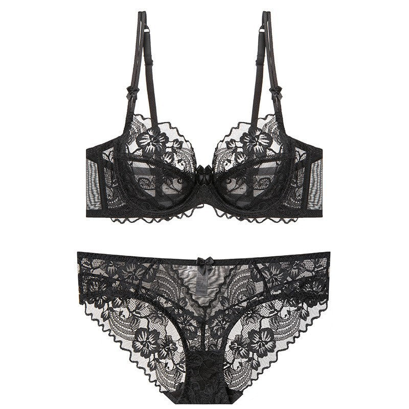 Slim lace bra set