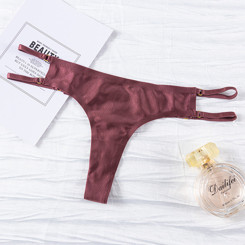 Traceless sexy thong women's low-waisted thin-strapped Thong Panty