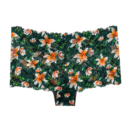 Plant-friendly printed lace sexy Thong Panty