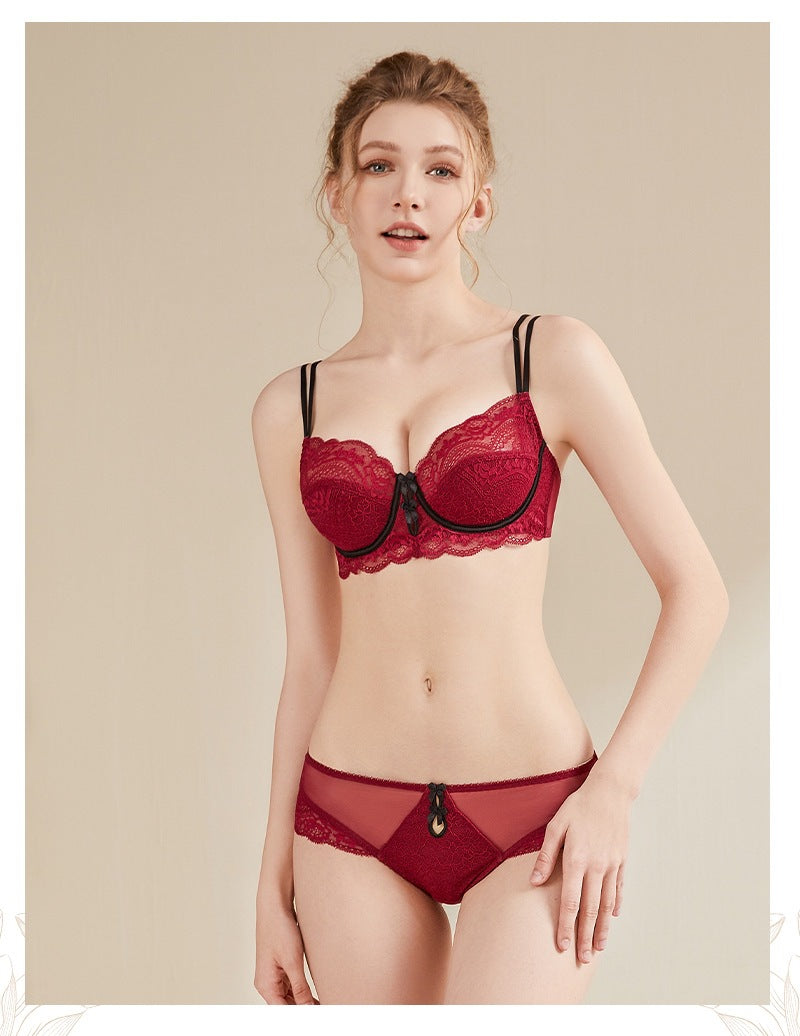 French Lace Slim Bra Set