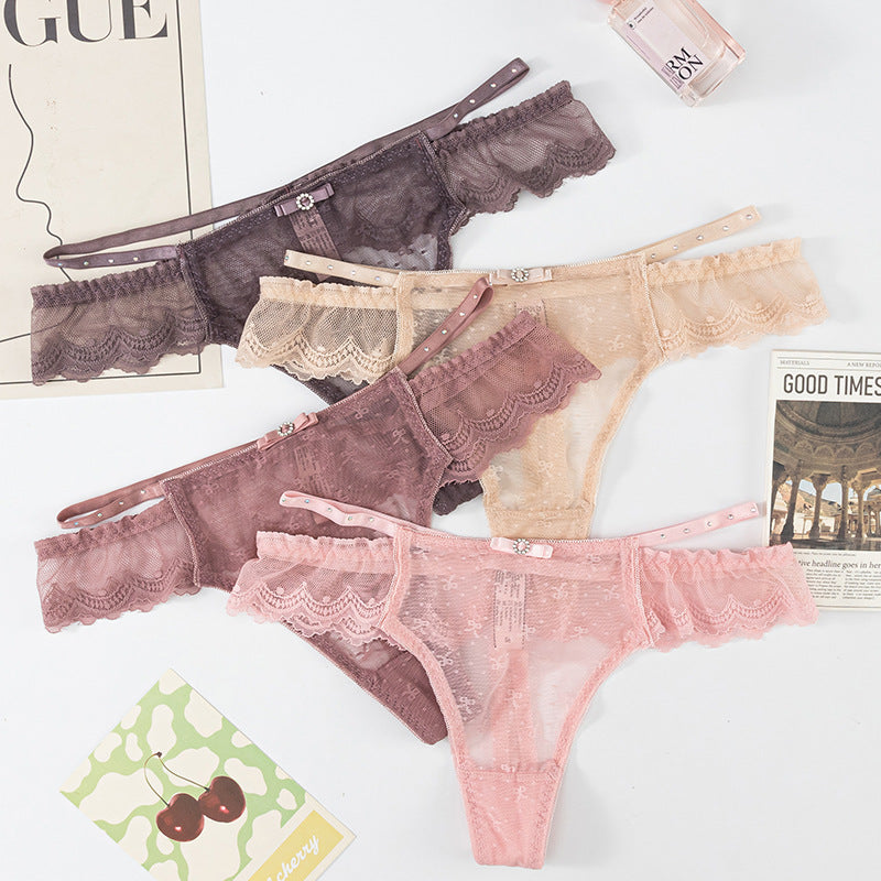 Thong Panty in Lace waist