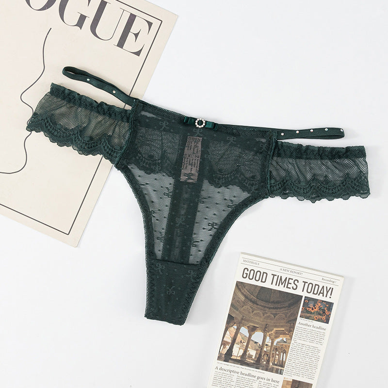 Thong Panty in Lace waist