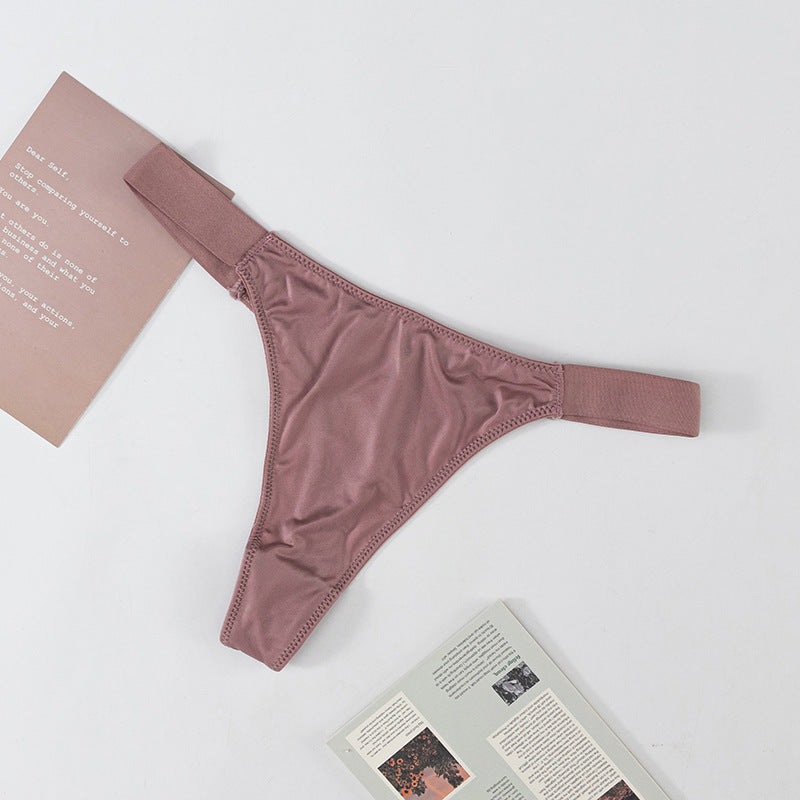 Stretch Wide Belt Low Waist Sexy Thong