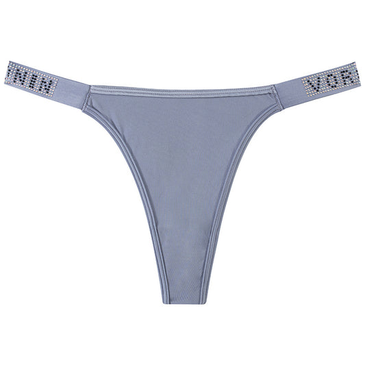 Thong Panty in Mediterranea with Diamond Belt