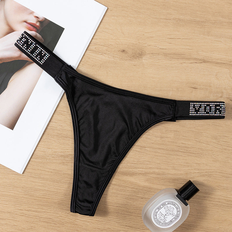 Thong Panty in Mediterranea with Diamond Belt