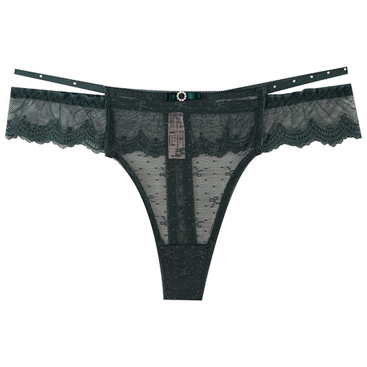 Thong Panty in Lace waist