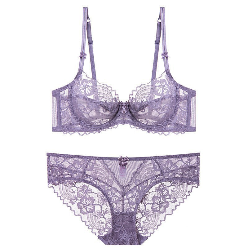 Slim lace bra set
