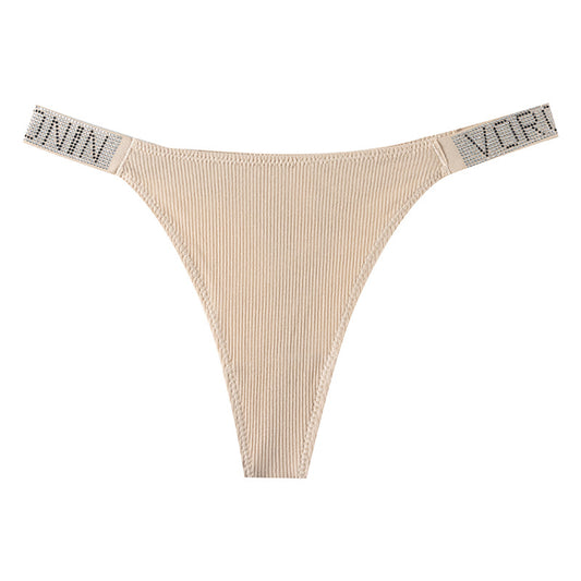 Thong Panty in Mediterranea with Diamond Belt