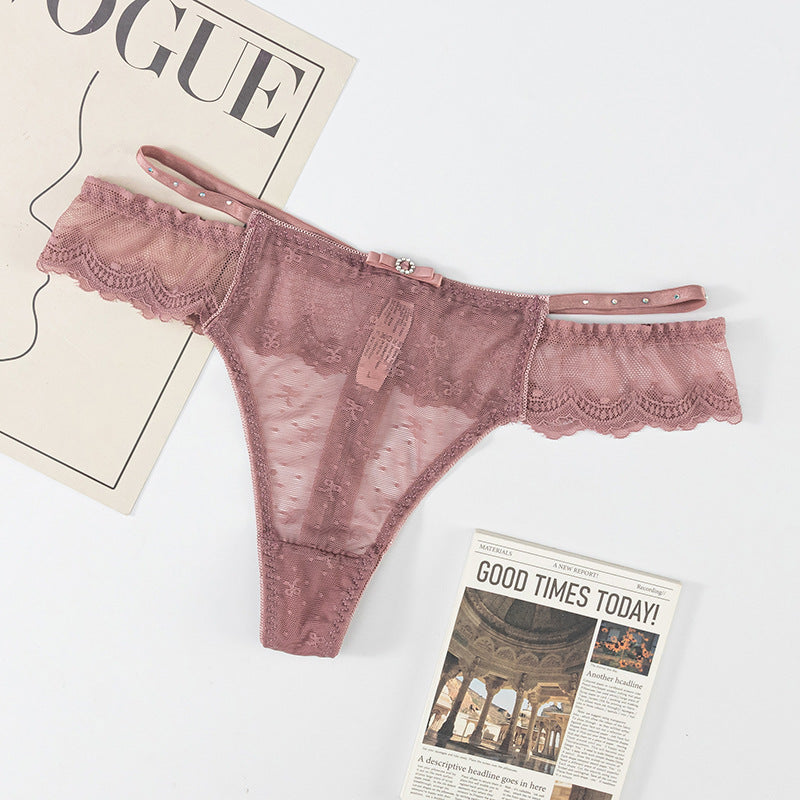Thong Panty in Lace waist